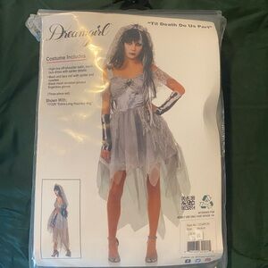 Dreamgirl Haunted Bride Costume in Black and White